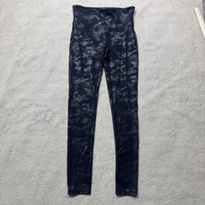 Spanx Leggings Womens Medium Black Camo High Rise Shaping Activewear Gym Pants