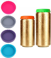 6 Pack Silicone Soda Can Lids, 6 Color BPA-Free Reusable Pure