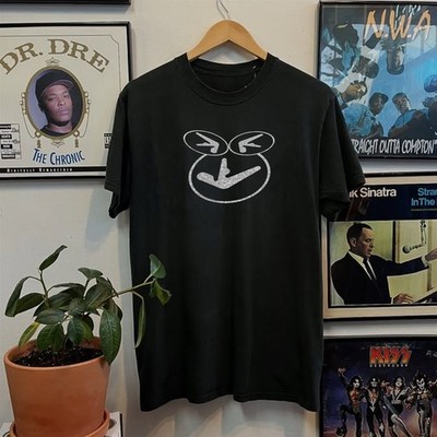 1998 Aphex Twin Warp Triple Logo Aged T-Shirt Black M | eBay