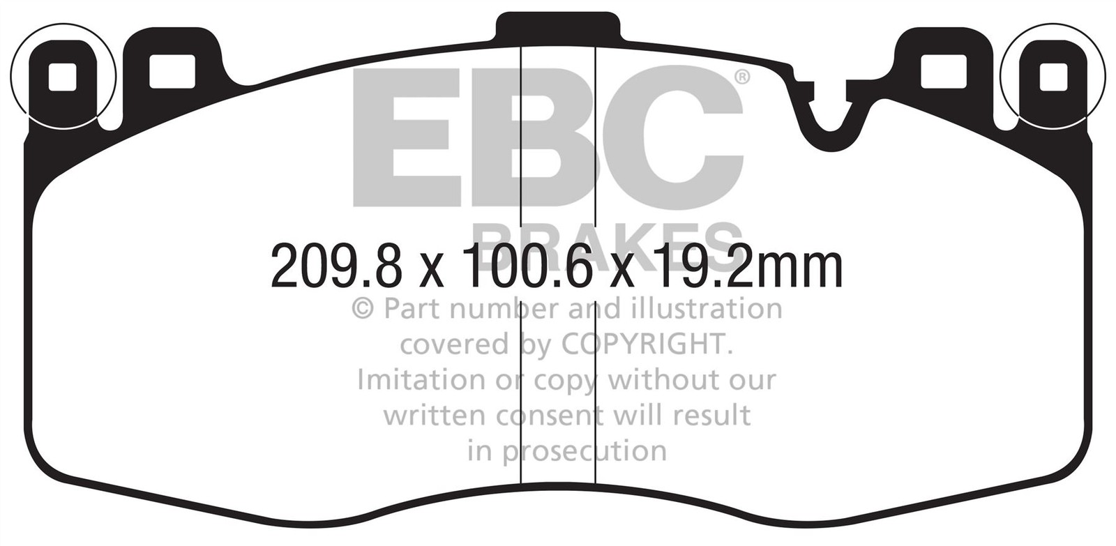 EBC DP52370NDX  Bluestuff Brake Pad Set