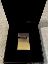 S.T. Dupont Ligne 2 small briquet rechargeable à gaz classique doré 