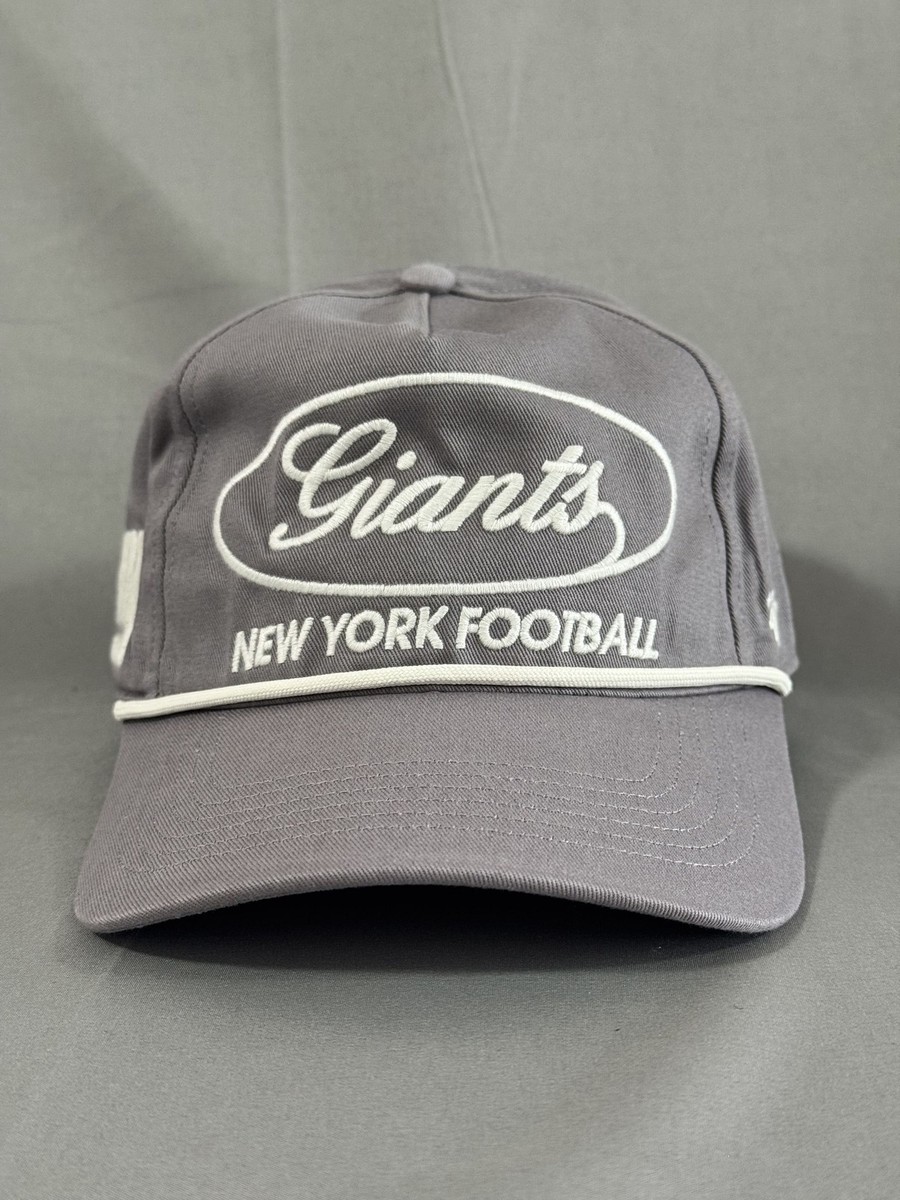 '47 Brand New York Giants NFL Gray Rope Snapback Hat Script Logo Cap