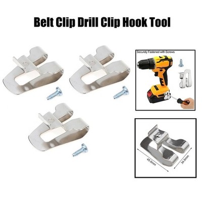 1/3pcs Drill Belt Clip Hook for 18V Max Tools with 8mm cap studs screws