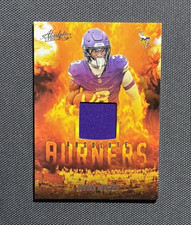 JORDAN ADDISON 2025 ABSOLUTE BURNERS PATCH FOOTBALL VIKINGS Q4326