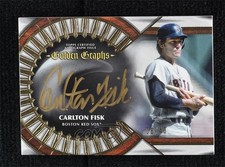 2023 Topps Five Star Golden Graphs 8/40 Carlton Fisk #GG-CF Auto HOF 07qw