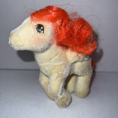 My Little Pony MLP So Soft Pony Paradise Pegasus Flocked Palm Tree Orange G1 Vtg