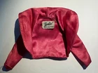 Vintage Barbie Doll Clothes # 1611 Satin N Rose Pink Bolero Jacket, Mattel 1960,