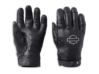 Harley-Davidson Metropolitan Lederhandschuhe Moto-Stil Touchscreen schwarz S-3XL