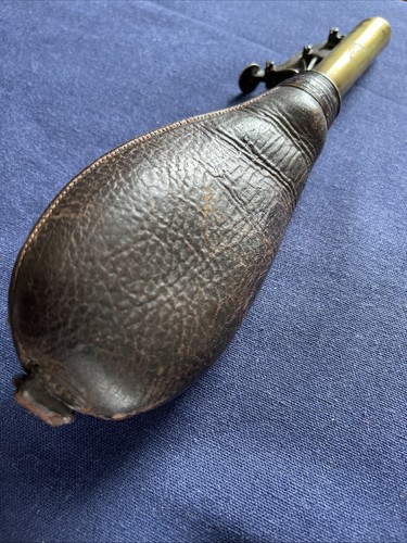 G & J W Hawksley Shot Powder Flask, Brass Spring Measure. Shooting Reloading. - Picture 15 of 15