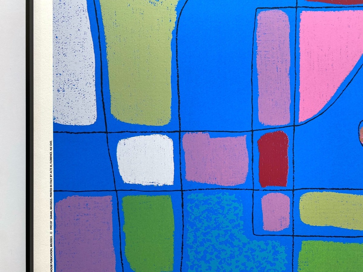 PAUL KLEE RARE 1993 FRAMED FINE ART SILKSCREEN PRINT 