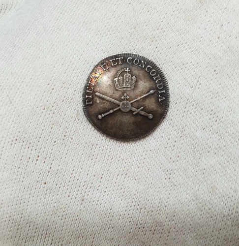 Frankfurt 1790 Unc 3/4 Ducat Pattern Silver Coin Germany Nice Colors Patina - Picture 10 of 13