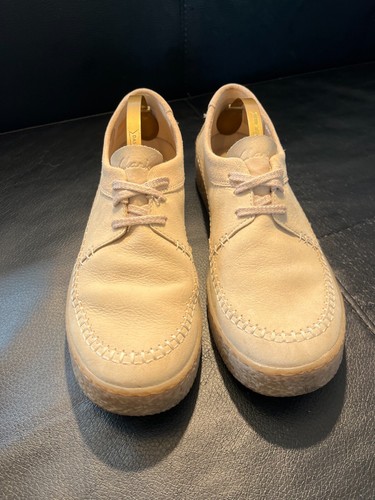 Clarks Barleigh Weave Womens Lace Up Casual Shoes Ivory Suede UK 6 - Picture 3 of 21