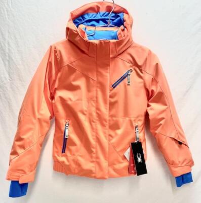 Spyder Girls Lola Snow Ski Snowboard Jacket Coral Sz 14 NEW