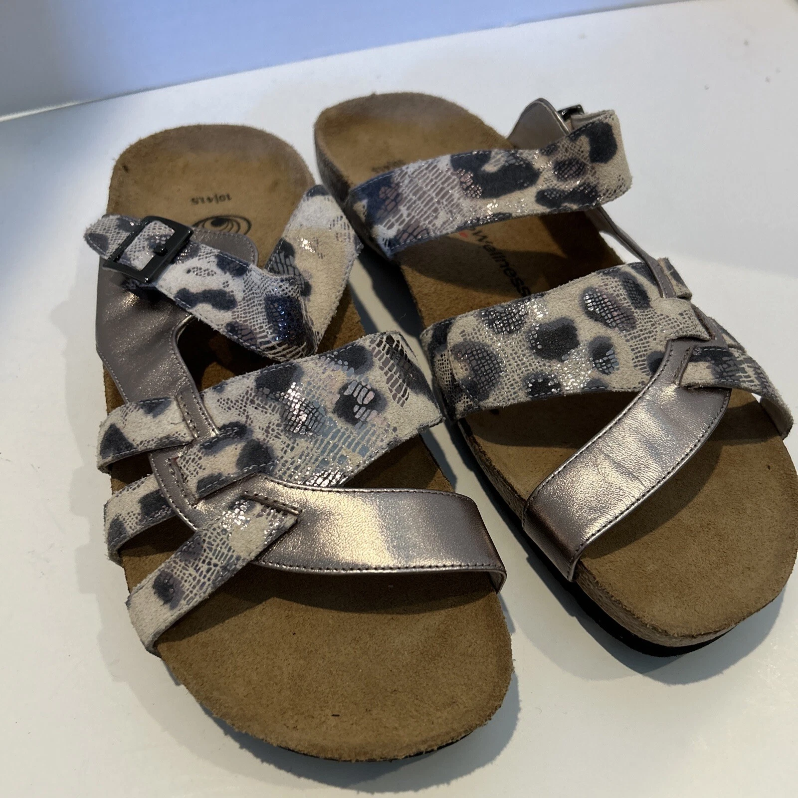 NEW BALANCE Sandali ortopedici euroWellness Balance Magnolia peltro taglia 10 nuove senza scatola