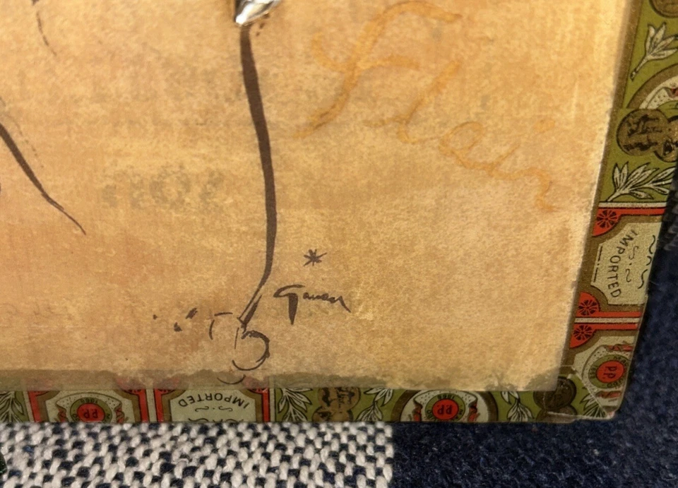 Cartera caja de cigarros robusta macanudo verde vintage Foto 3 de 4