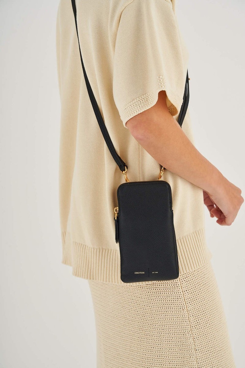 Oroton Lilly Phone Crossbody Bag Leather Case Australia