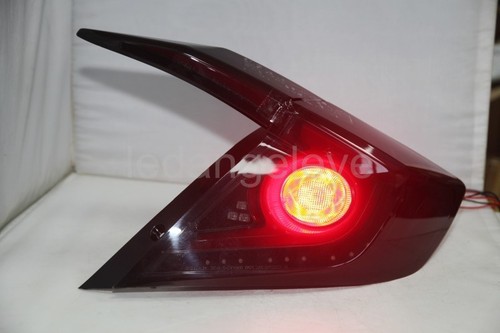 2016-2017 Year LED Turn lights For HONDA Civic LED Rear Lamps Smoke Black SN - Picture 7 of 12