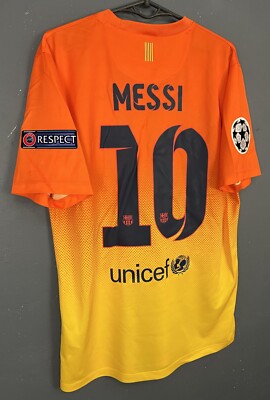 UEFA MEN'S FC BARCELONA 2012/2013 LEO MESSI FOOTBALL SOCCER SHIRT