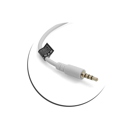 SYSTEM-S USB Typ A (Male) zu 3,5mm Klinkenstecker AUX Audio Kabel in Weiß 20 cm - Bild 3 von 3