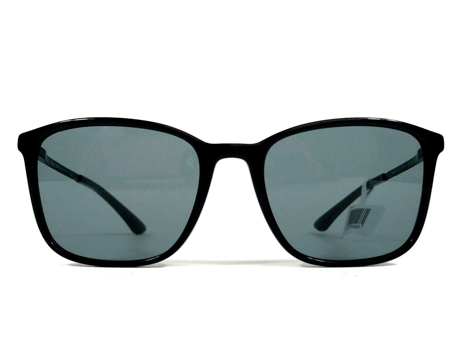 Солнцезащитные очки Giorgio Armani AR8197 5001/1 в черной квадратной оправе с серыми линзами