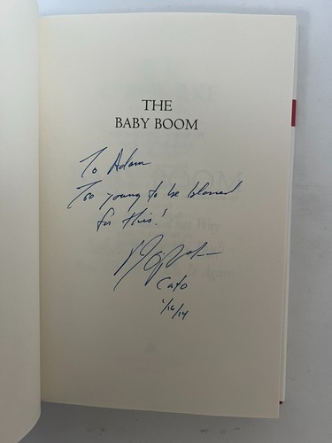 The Baby Boom (Like New) 1st Ed. & 1st Print Signed by P.J. O'Rourke - Picture 6 of 10
