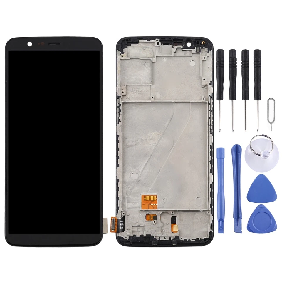 For OnePlus 5T A5010 TFT Material LCD Screen and Digitizer Full Assembly + Frame - Image 2 of 4