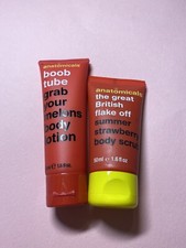Anatomicals Summer Strawberry Body Scrub 50ml & Boob Tube Body Lotion 50ml
