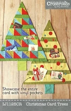 Indygo Junction IJ1125CR CHRISTMAS CARD TREES Clear Vinyl Pockets UNCUT Pattern