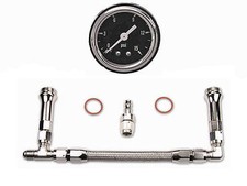 Quick Fuel Holley Dual Feed Fuel Gauge Line 6an Free Ship 34-6000-ss-kit-black