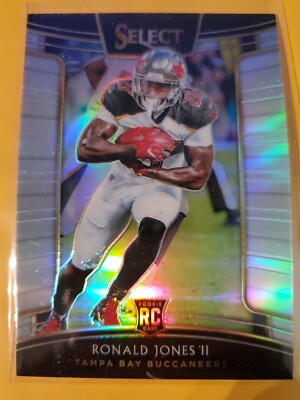 2018 Panini Select Ronald Jones II Concourse Silver Rookie Card RC #1 V6