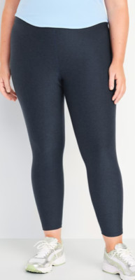 OLD NAVY by GAP ~ New! NWT XXL TALL Long ~ High-Waisted Cloud+ 7/8 Leggings BLUE
