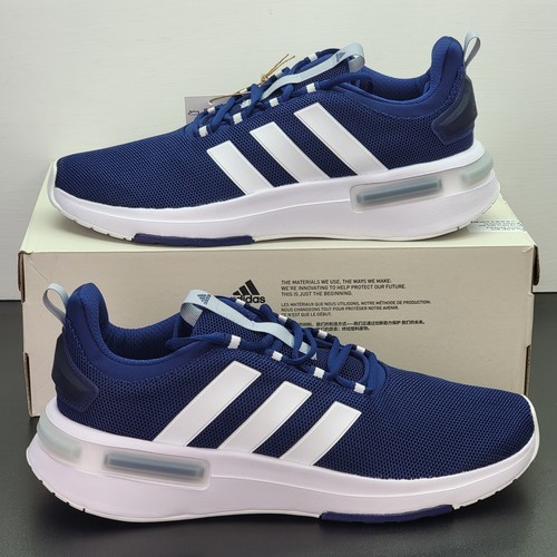 Adidas Racer TR23 Men's Size 11.5 Athletic Shoes Blue White Casual Sneakers