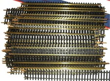 HO SCALE 25 PCS BRASS STRAIGHT TRACK MADE IN ITALY BRAND NEW