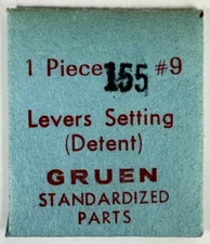 GRUEN #9 EB443 CAL155 SETTING LEVER DETENT FACTORY JEWELER WATCH REPAIR PART WP2
