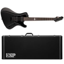 ESP LTD NS-6 Nergal Black Satin Electric Guitar + Hard Case Stream NS6
