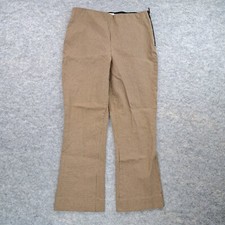 Everlane Pants Womens Size 6 Brown Plaid Straight Crop Trouser Career Pull On