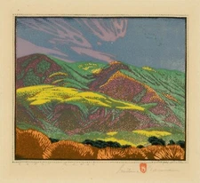 Coast Range By Gustave Baumann - Quality Matte Print - FRAME ME 13x19
