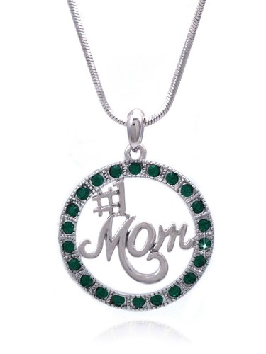 Number One #1 MOM Circle of Love Necklace Birthday Mother's Day Mom Wife Gift - 第 8/11 張圖片