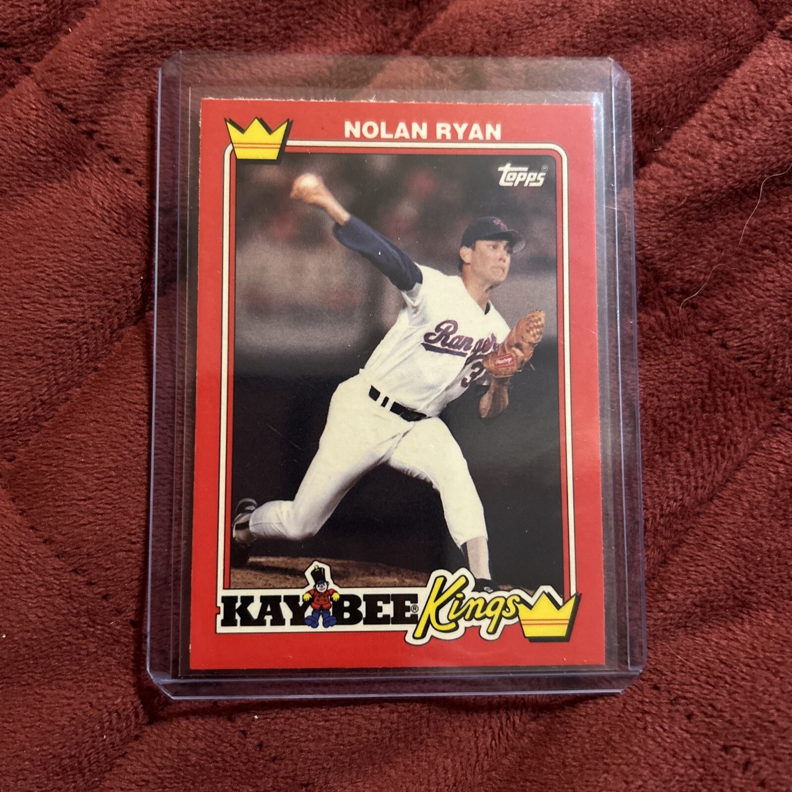 Nolan Ryan KayBee Toys Baseball Collector Card, MLB, Rangers, Hall Of