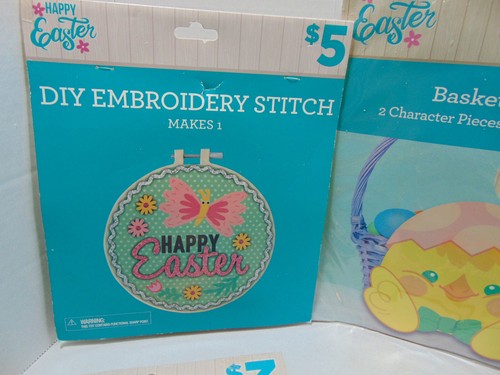 Mixed lot of 7 Easter Craft Projects for Kids & Adults - Bunnies, Baskets, Bows - Picture 2 of 11