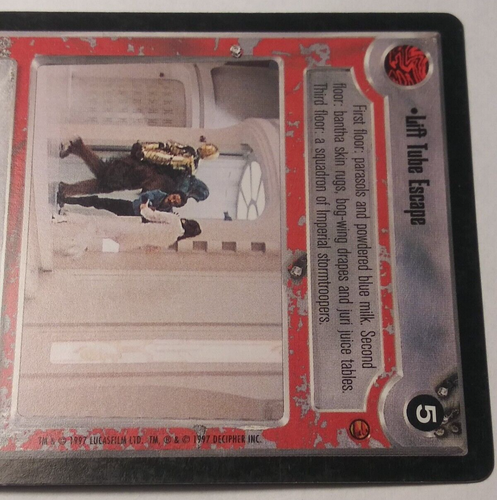 1997 Star Wars Customizable Card Game: Cloud City Lift Tube Escape - Picture 3 of 3