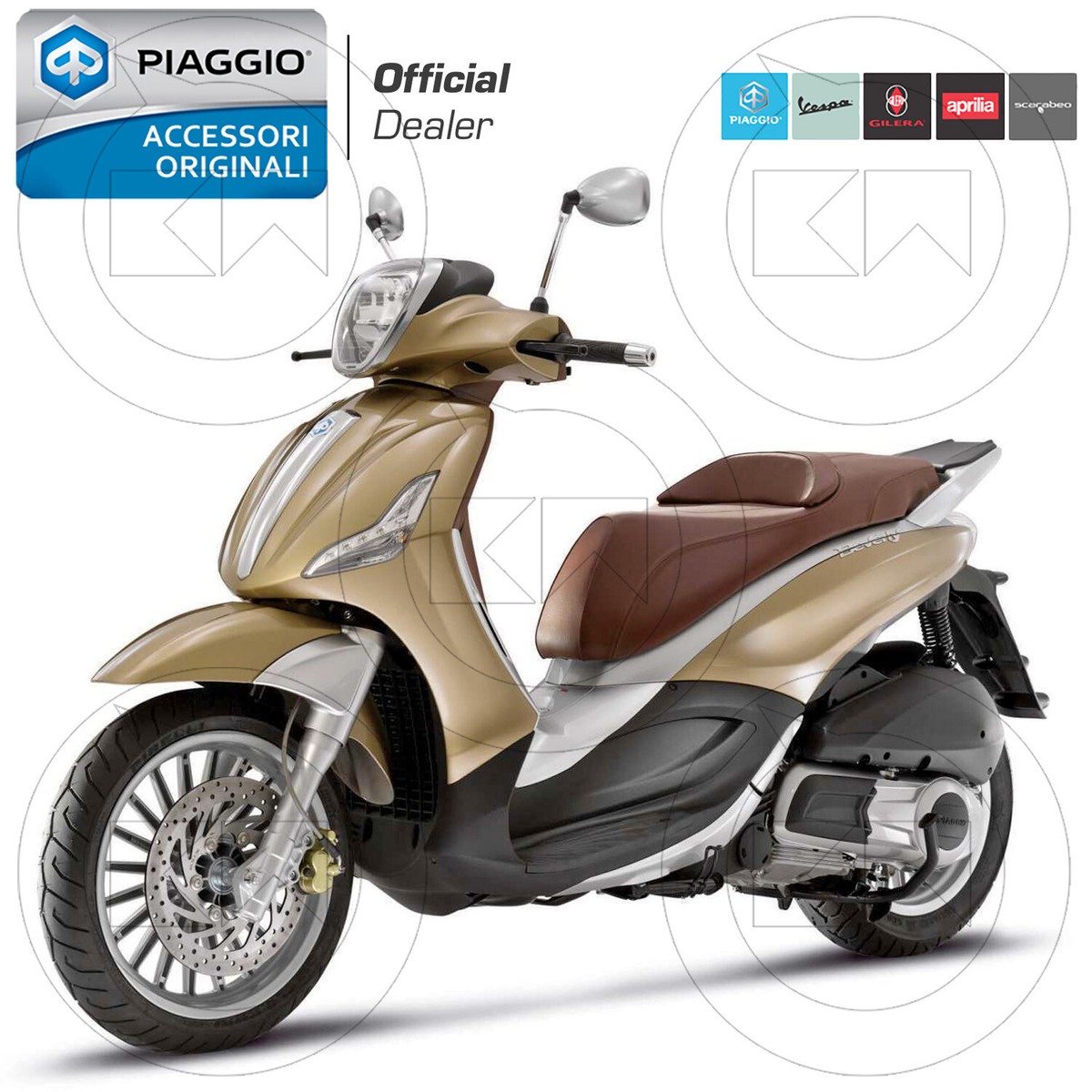 Beverly 125 Liberty 125 Bianco Perla Rear Wheel Beverly Usati 125