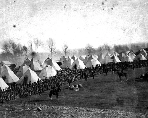 New 11x14 Civil War Photo: 5th Vermont Infantry Regiment, Camp Griffin Virginia