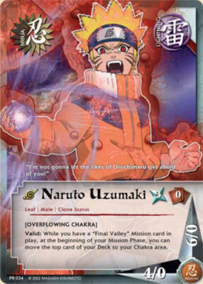 Naruto Uzumaki - PR-034 - Common - 1st Edition Promo Cards Played