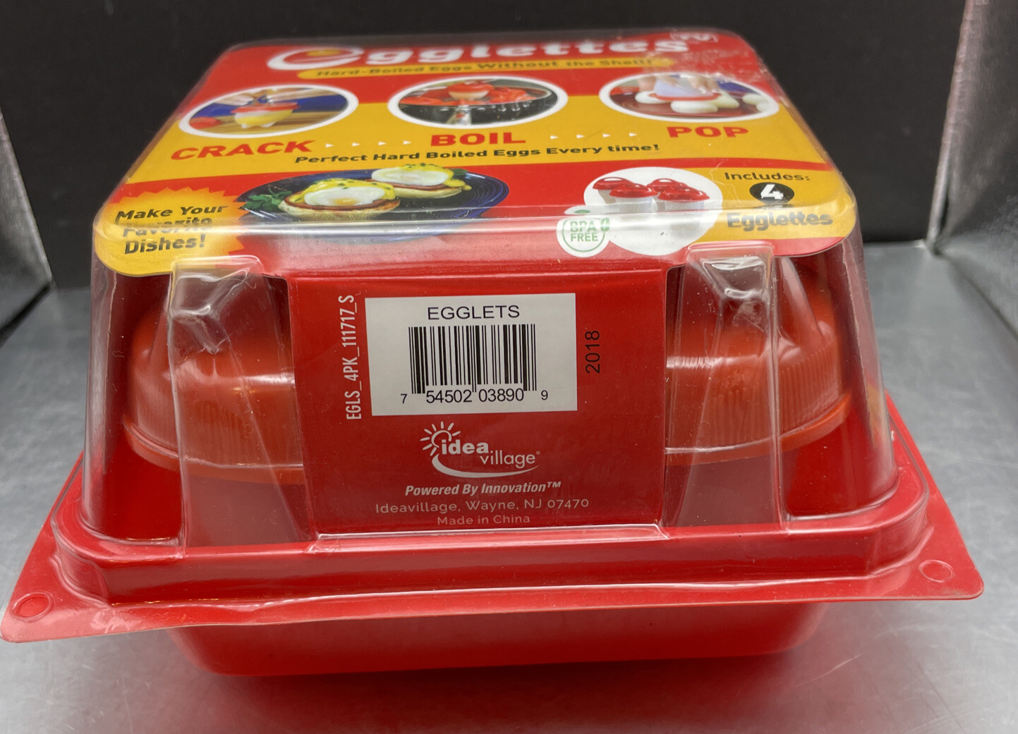 Egglettes Hard Boiled Egg Cooker w/o the Shell 4 ct. Silicone Egg Cups