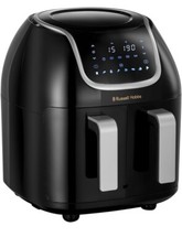 Image of Russell Hobbs Dual Basket Air Fryer [2 x 4.25L baskets, 8 pre-set cooking...