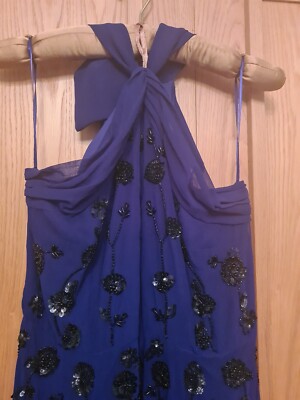 MONSOON OCCASION ARTISAN HAND EMBELLISHED NAVY