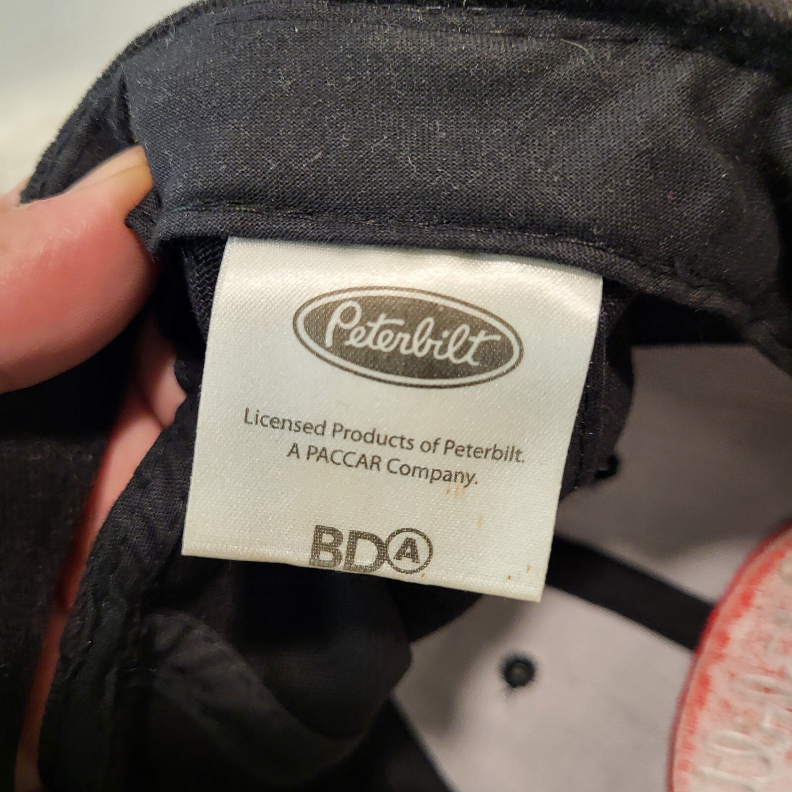 Peterbilt Flames Black Hat Snapback Baseball Vint… - image 11