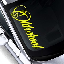 1x OLDSCHOOL 60cm XXL Frontscheibenaufkleber Black Pearb AUTO MOTORRAD Aufkleber