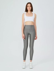 silver workout leggings